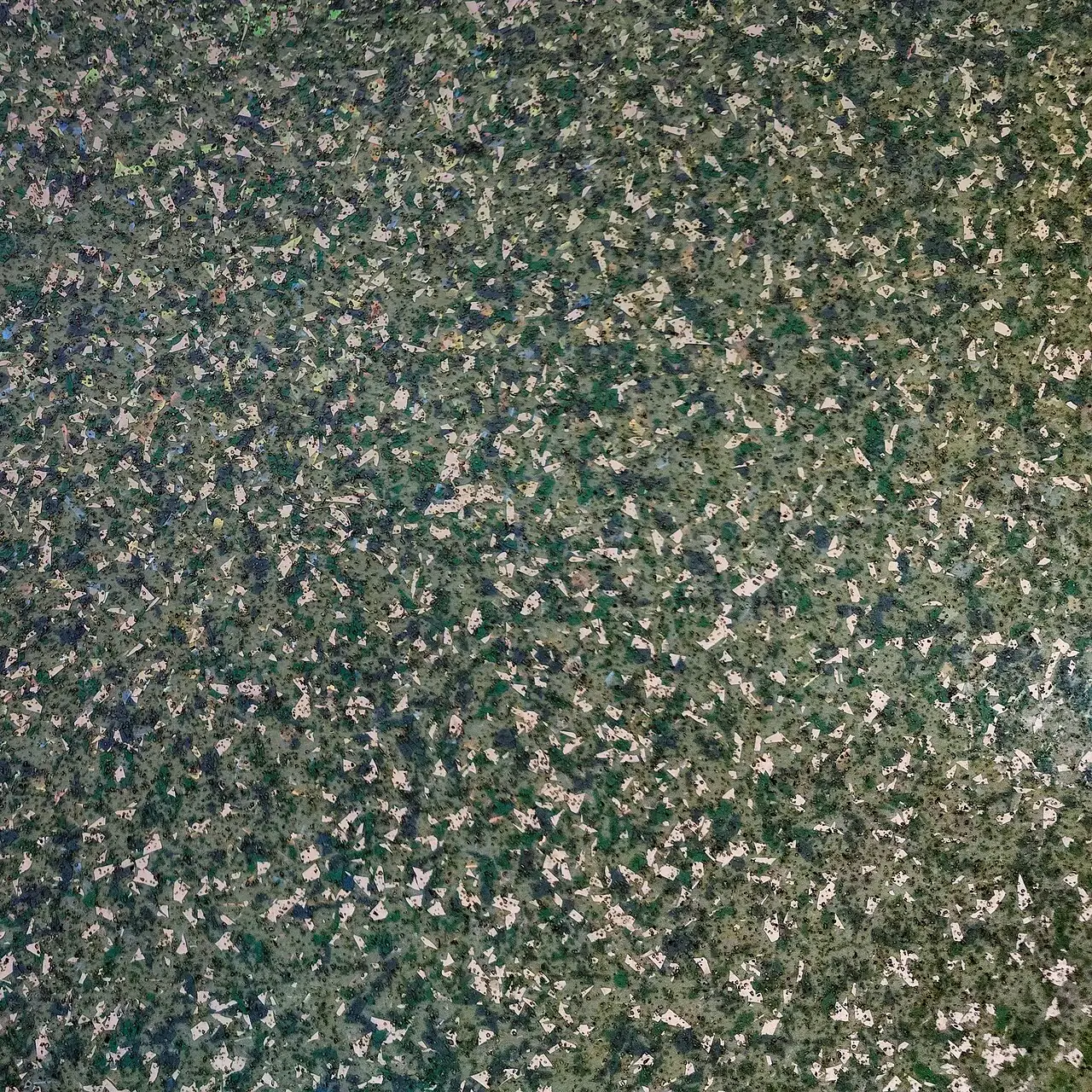 Close view of a decorative flake epoxy surface